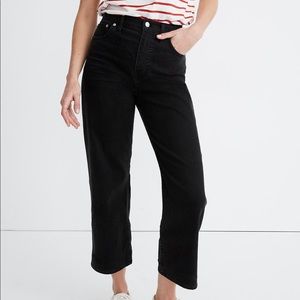 Madewell Petite Slim Wide-Leg Jeans in Lunar Wash